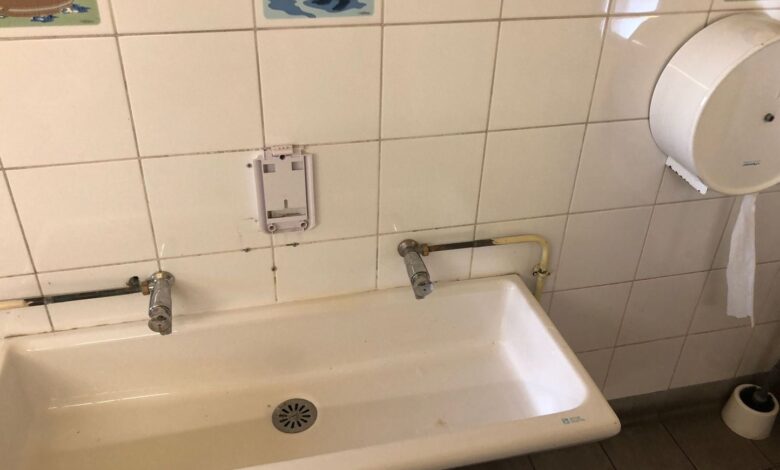 Padres de estudiantes denuncian con #BalanceTesToilettes las indignas condiciones de higiene de sus hijos en el colegio Padres de estudiantes denuncian con #BalanceTesToilettes las indignas condiciones de higiene de sus hijos en el colegio